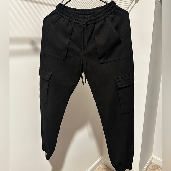 Zara Faux Suede Cargo Pants - Picture 1 of 4